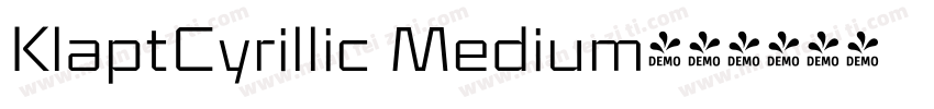KlaptCyrillic Medium字体转换